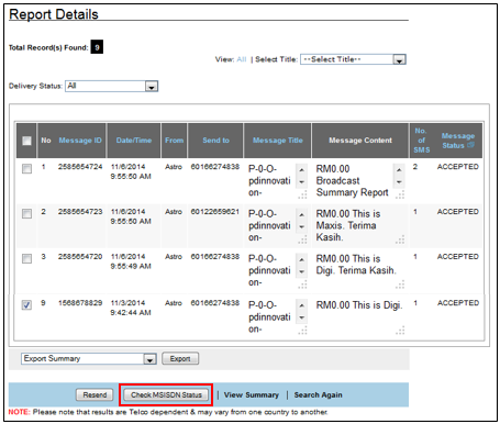 Report Details-Transaction Log